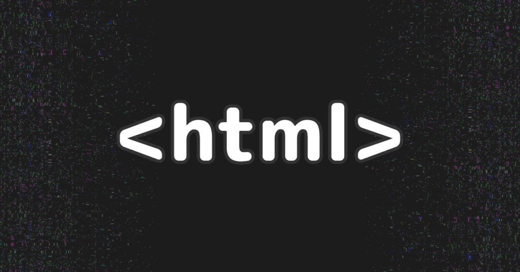 text on black background with noise